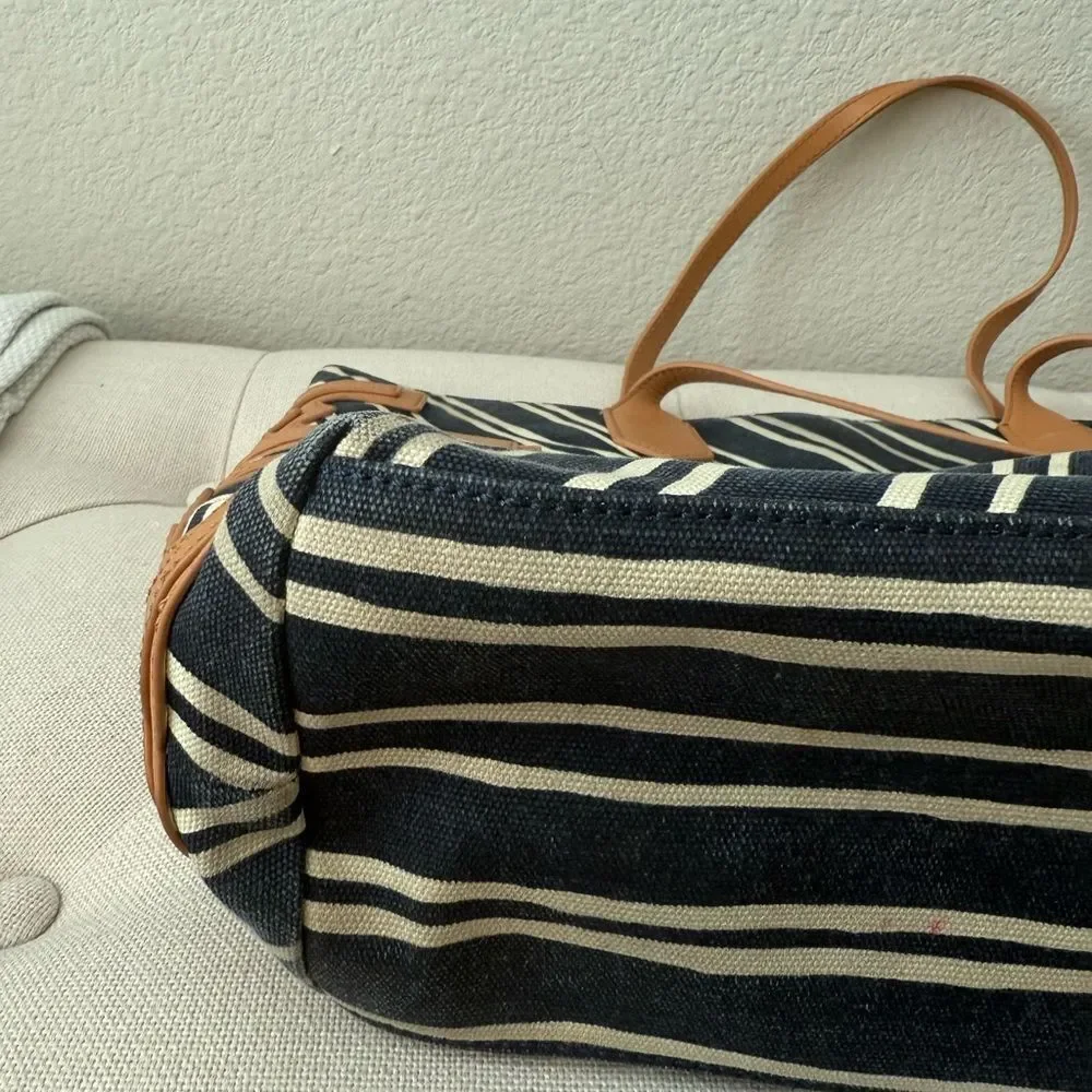 Tory Burch Ella Jacquard Stripe Tote